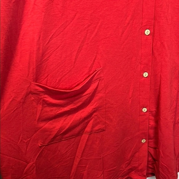 Agnes & Dora Long Red Cardigan with Pockets NWT - Picture 5 of 6